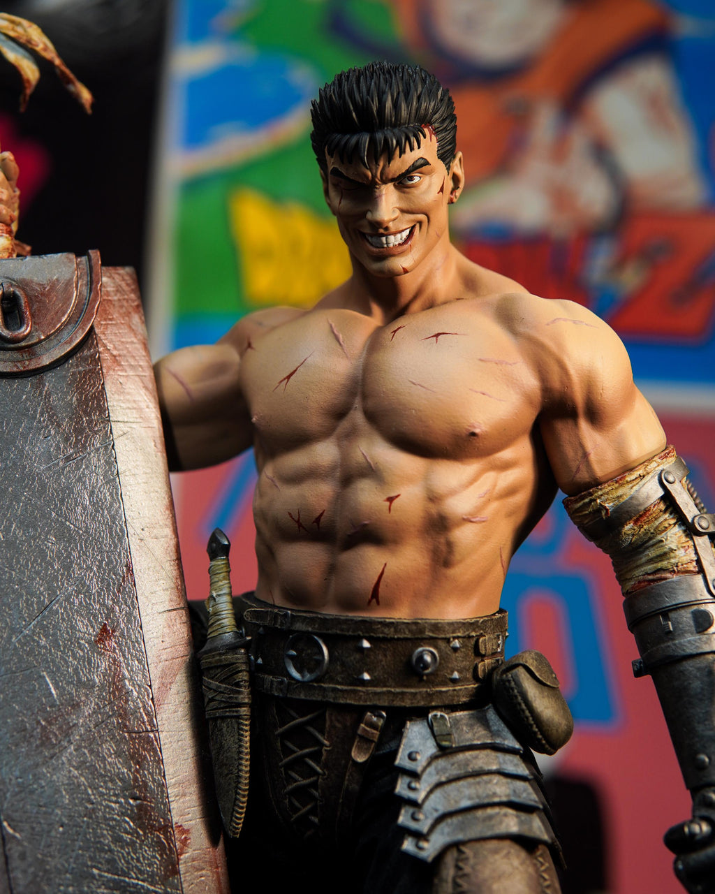 Hand Painted Resin Fan Art Figure – Premium Dark Fantasy / Anime Collector Statue – Guts Inspired