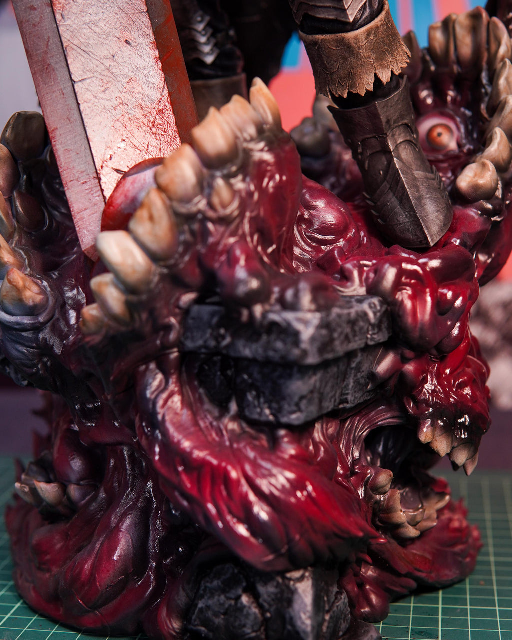 Hand Painted Resin Fan Art Figure – Premium Dark Fantasy / Anime Collector Statue – Guts Inspired