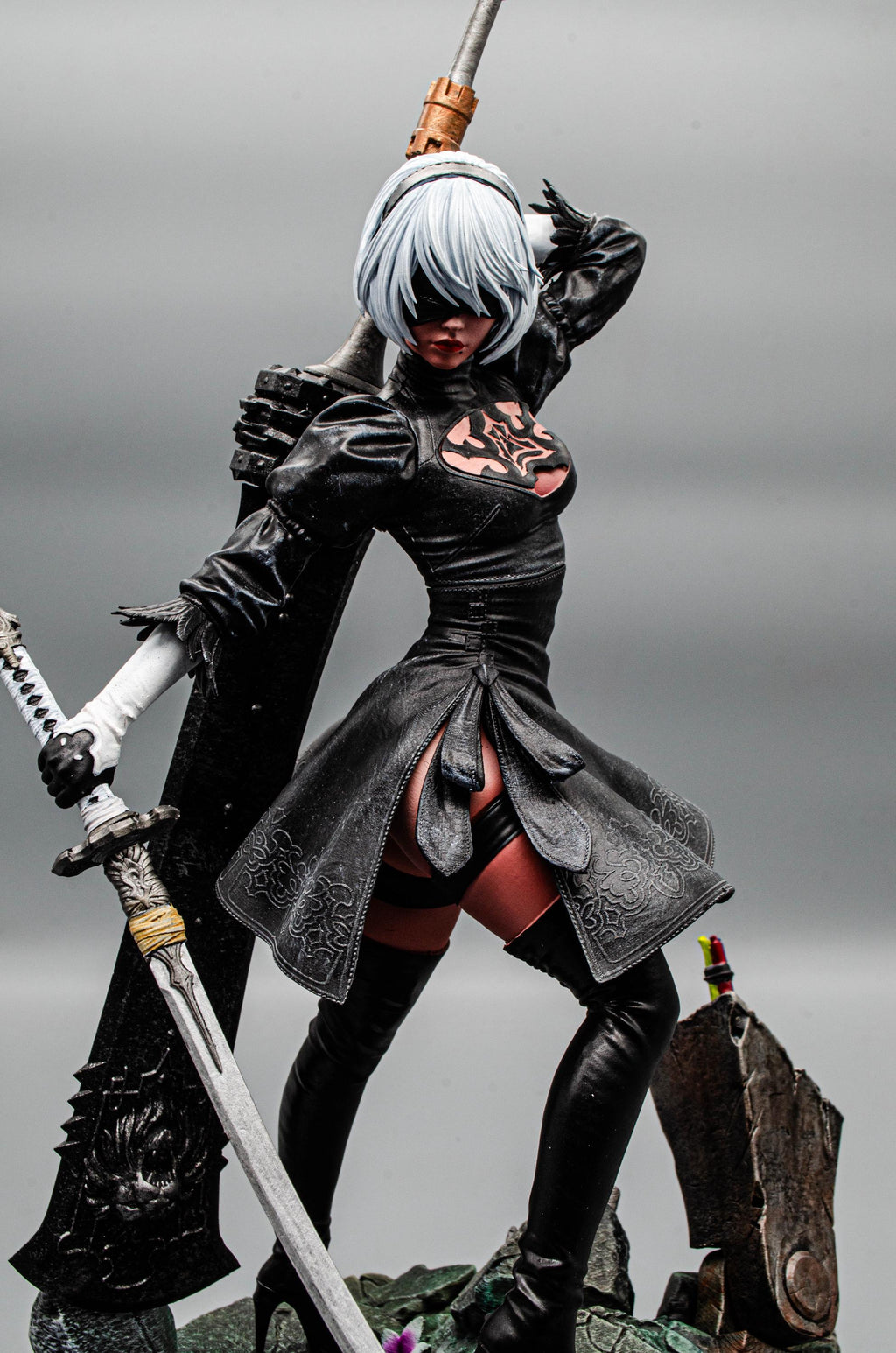 2B Statue | Nier Automata Fan Art Figure ~30Cm | Yorha Gaming Collectible