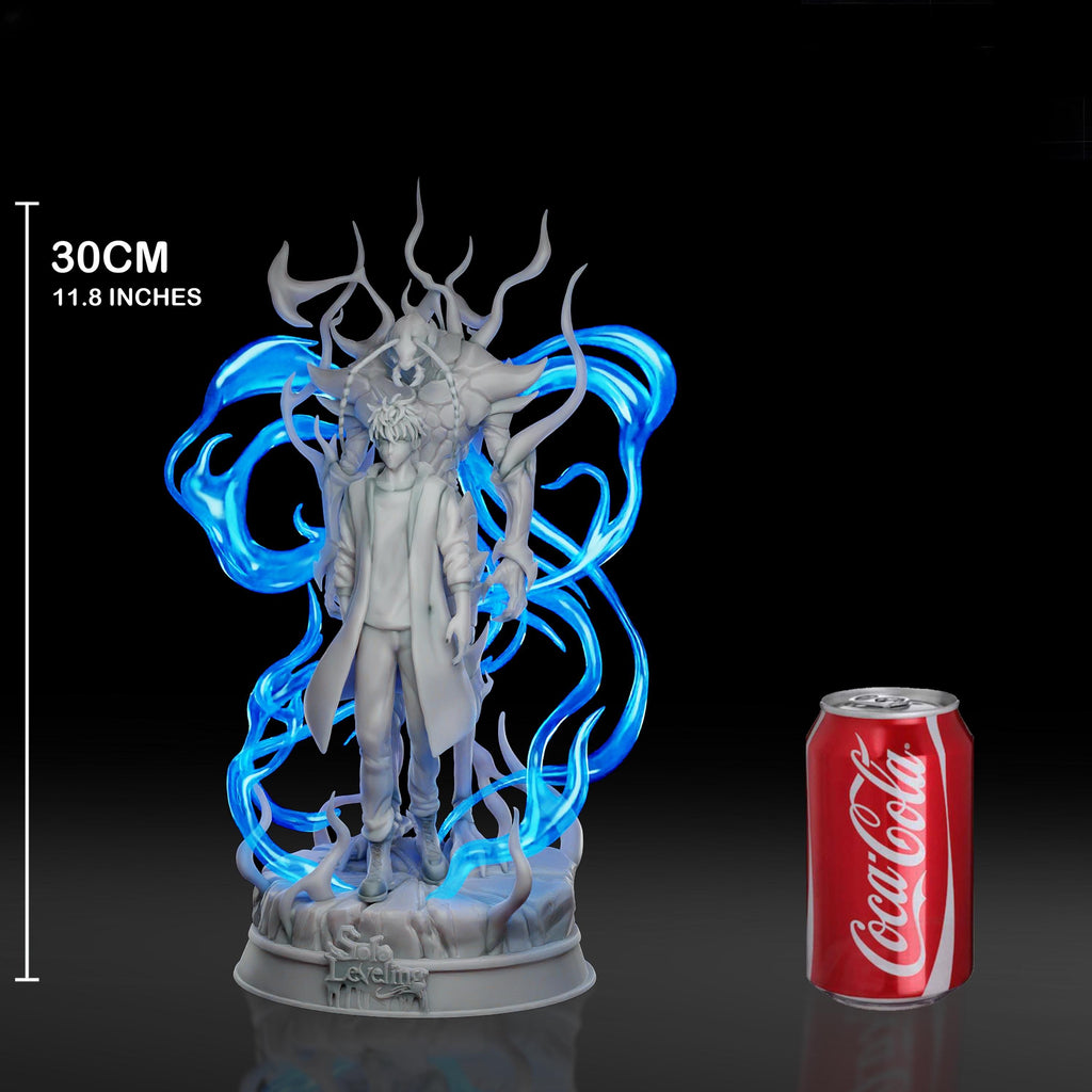Solo Leveling – Sung Jin Woo Beru | Shadow Monarch Fury STL Statue | 3D Print Model | Digital STL File