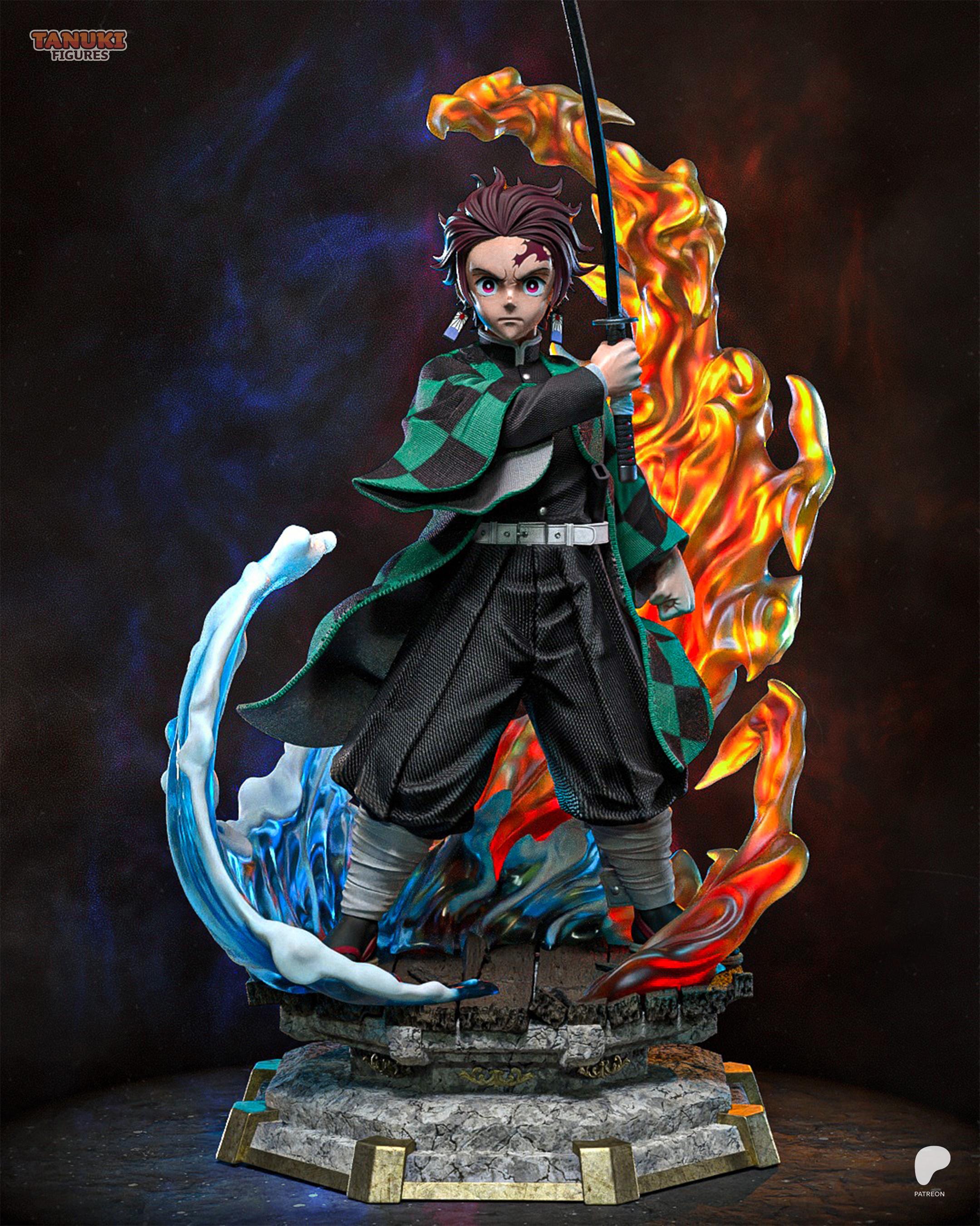 Tanjiro - Tanuki - 3D Resin Anime Figure