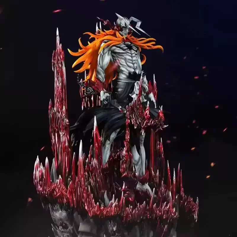 Anime Action Figure 33cm Kurosaki Ichigo Ulquiorra Cifer Bleach Series 1:1 Collectible Desktop Model Toy for Kids Xmas Gift